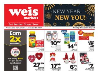 Weis Markets Monthly Ad Jan 04 – Jan 31, 2024 (New Year Promotion Included)