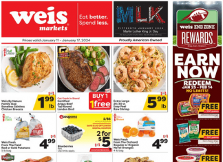 Weis Markets Weekly Ad Jan 11 – Jan 17, 2024 (Valentine’s Day Promotion Included)
