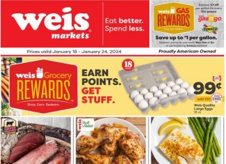 Weis Markets Weekly Ad Jan 18 – Jan 24, 2024