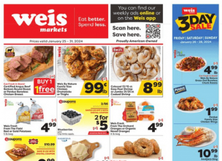 Weis Markets Weekly Ad Jan 25 – Jan 31, 2024