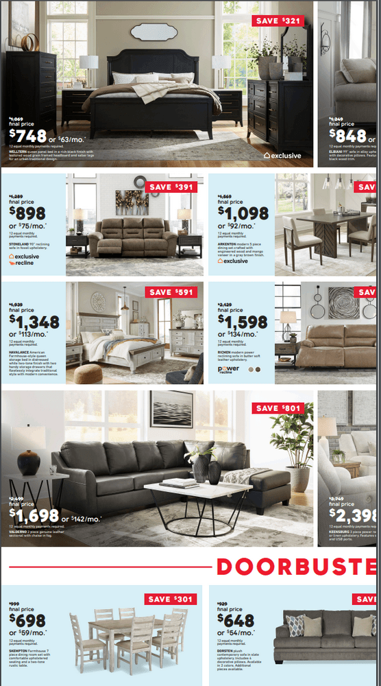 Ashley Furniture HomeStore Weekly Ad Feb 06 Feb 15, 2024