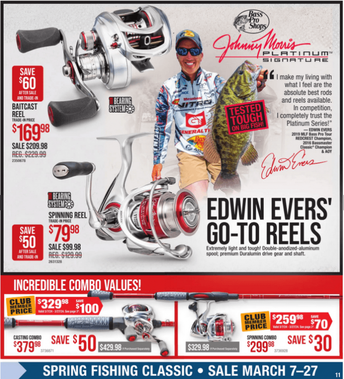 Bass Pro Shops Spring Fishing Sale Mar 07 Mar 27, 2024