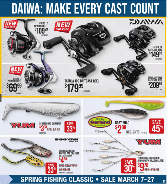 Bass Pro Shops Spring Fishing Sale Mar 07 Mar 27, 2024
