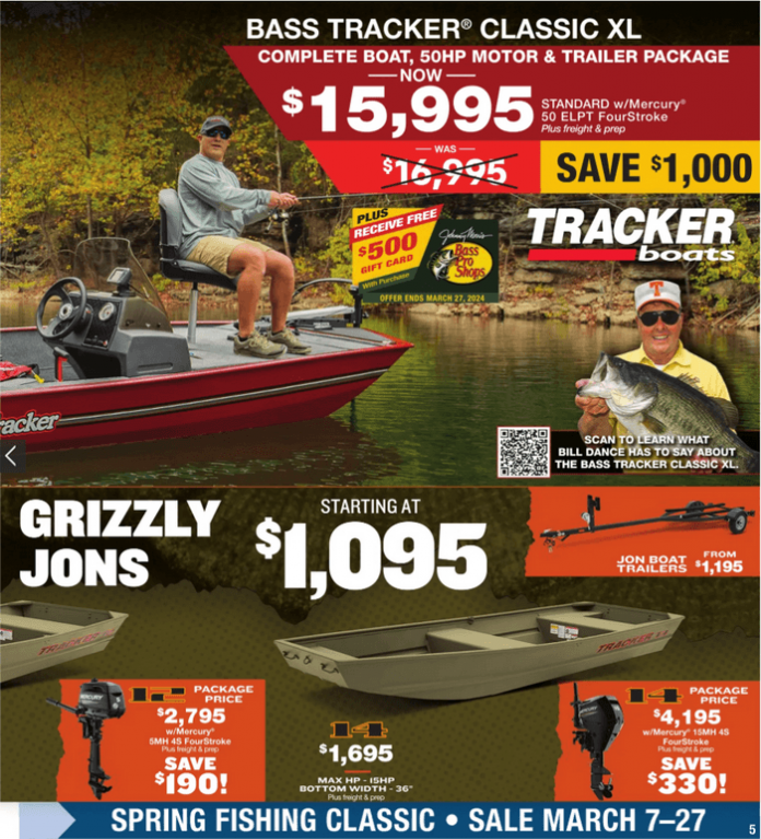 Bass Pro Shops Spring Fishing Sale Mar 07 Mar 27, 2024