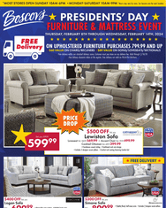 Boscov’s Presidents Day Sale Feb 08 – Feb 14, 2024 (Valentine’s Day Promotion Included)