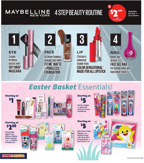 Family Dollar Easter Ad Feb 19 Mar 31, 2025