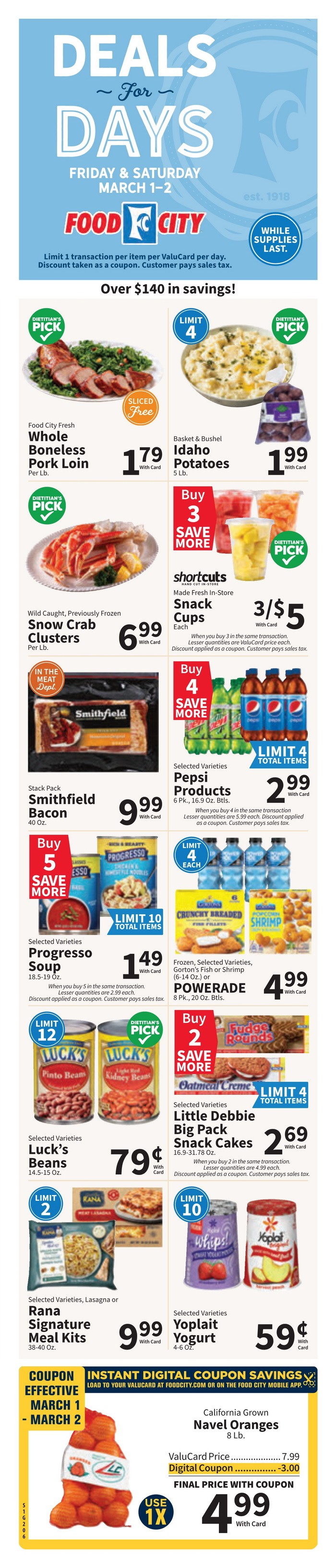 Food City Weekly Ad Feb 28 – Mar 05, 2024