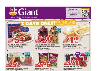 Giant Food Weekly Ad Mar 01 – Mar 07, 2024
