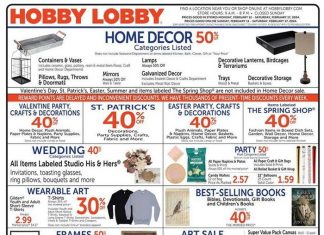 Hobby Lobby Weekly Ad Feb 11 – Feb 17, 2024 (Valentine’s Day Promotion Included)