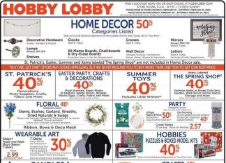 Hobby Lobby Weekly Ad Feb 18 – Feb 24, 2024