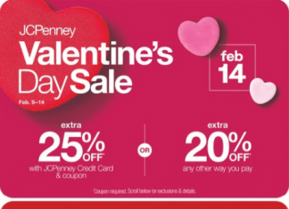 JCPenney Valentine’s Day Sale Feb 09 – Feb 14, 2024