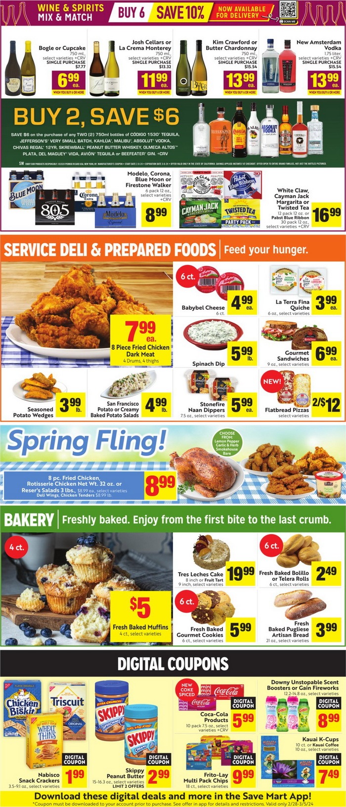 Save Mart Supermarkets Weekly Ad Feb 28 – Mar 05, 2024