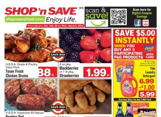 SHOP ‘n SAVE Weekly Ad Feb 29 – Mar 06, 2024 (Easter Promotion Included)