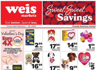 Weis Markets Valentine’s Day Ad Feb 01 – Feb 28, 2024