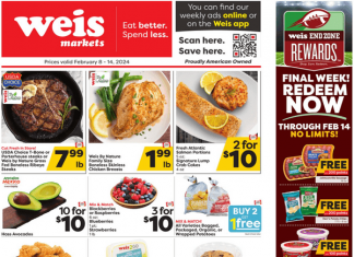 Weis Markets Weekly Ad Feb 08 – Feb 14, 2024 (Valentine’s Day Promotion Included)
