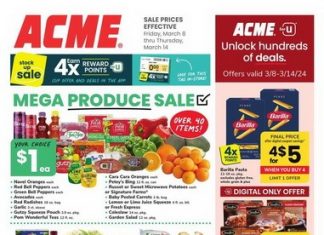 ACME Weekly Ad Mar 08 – Mar 14, 2024 (St Patrick Day Promotion Included)