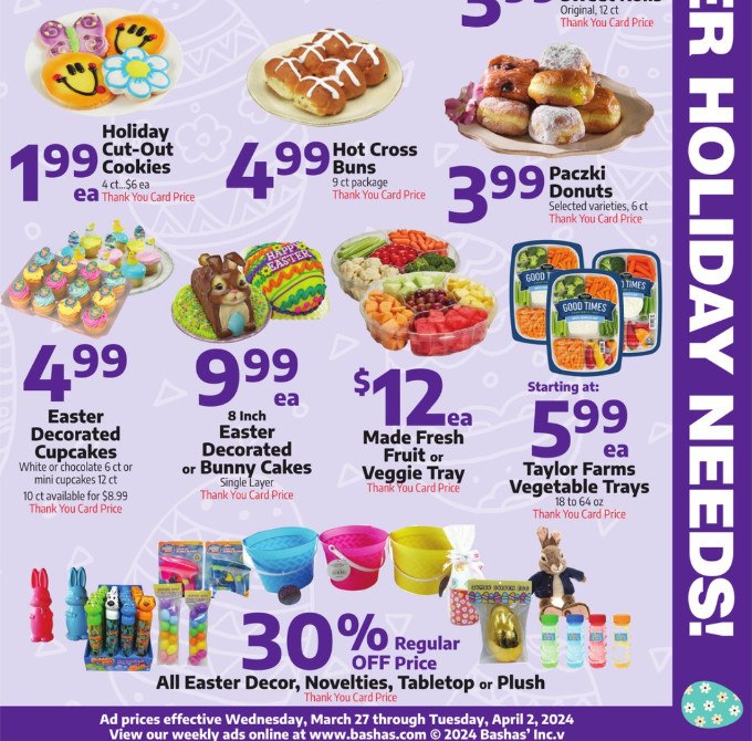 Bashas Weekly Ad Mar 27 Apr 02, 2024 (Easter Promotion Included)