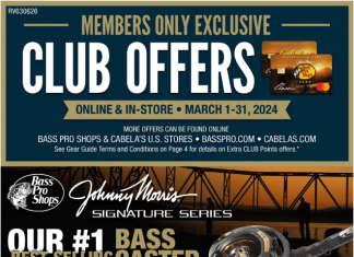 Bass Pro Shops March Gear Guide Mar 01 – Mar 31, 2024