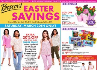 Boscov’s Weekly Ad Mar 28 – Apr 03, 2024 (Easter Promotion Included)