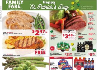 Family Fare Weekly Ad Mar 10 – Mar 16, 2024 (St. Patrick’s Day Promotion Included)