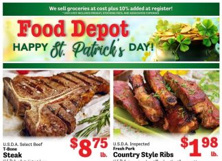 Food Depot St. Patrick’s Day Sale Mar 11 – Mar 17, 2024