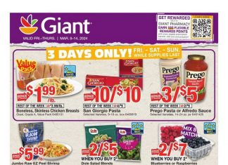 Giant Food Weekly Ad Mar 08 – Mar 14, 2024