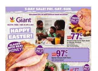 Giant Food Weekly Ad Mar 29 – Apr 04, 2024 (Easter Promotion Included)