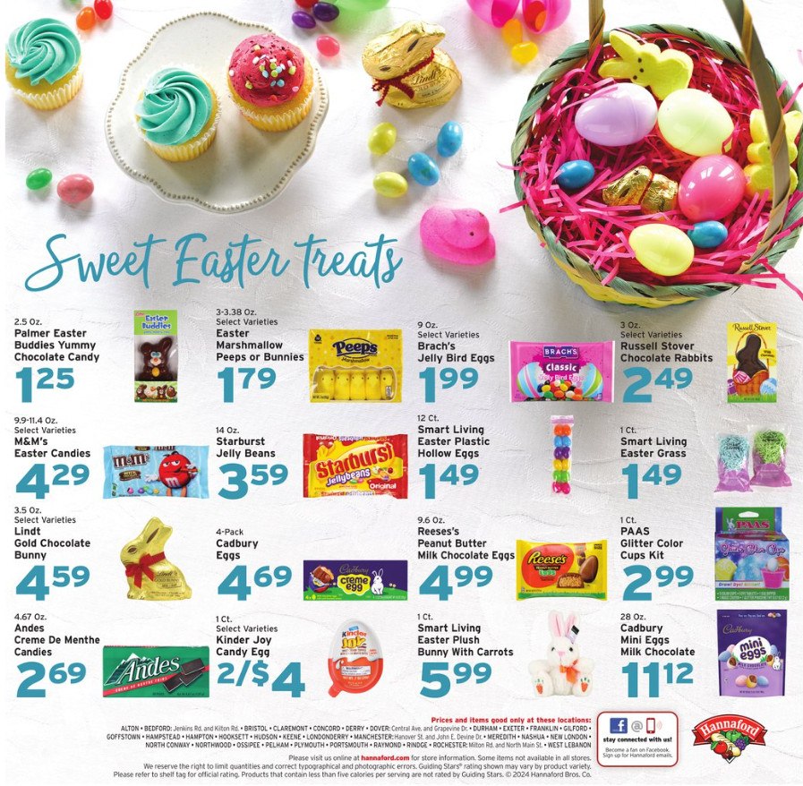 Hannaford Weekly Ad Mar 24 Mar 30, 2024 (Easter Promotion Included)