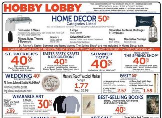 Hobby Lobby Weekly Ad Mar 10 – Mar 16, 2024 (Easter & St. Patrick’s Day Promotion Included)
