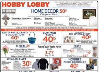 Hobby Lobby Weekly Ad Mar 17 – Mar 23, 2024 (Easter Promotion Included)