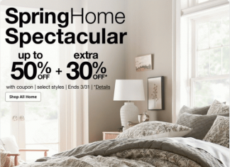 JCPenney Spring Home Sale Mar 15 – Mar 31, 2024