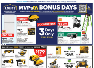 Lowe’s Pro Ad Mar 18 – Mar 29, 2024