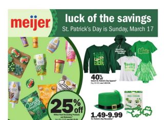 Meijer St. Patrick’s Day Ad Mar 10 – Mar 17, 2024