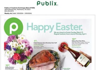 Publix Easter Ad Mar 20 – Mar 30, 2024