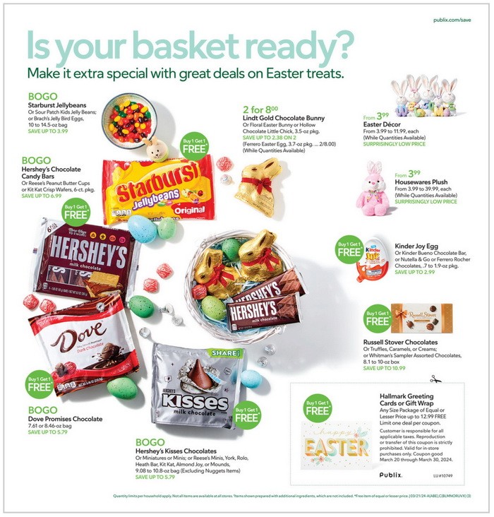 Publix Easter Ad Mar 20 Mar 30, 2024