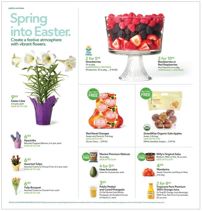 Publix Easter Ad Mar 20 Mar 30, 2024
