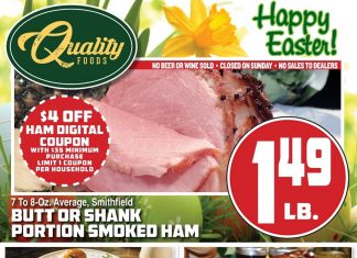 Quality Foods Weekly Ad Mar 27 – Apr 02, 2024 (Easter Promotion Included)