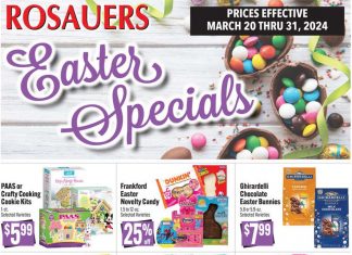 Rosauers Easter Specials Ad Mar 20 – Mar 31, 2024