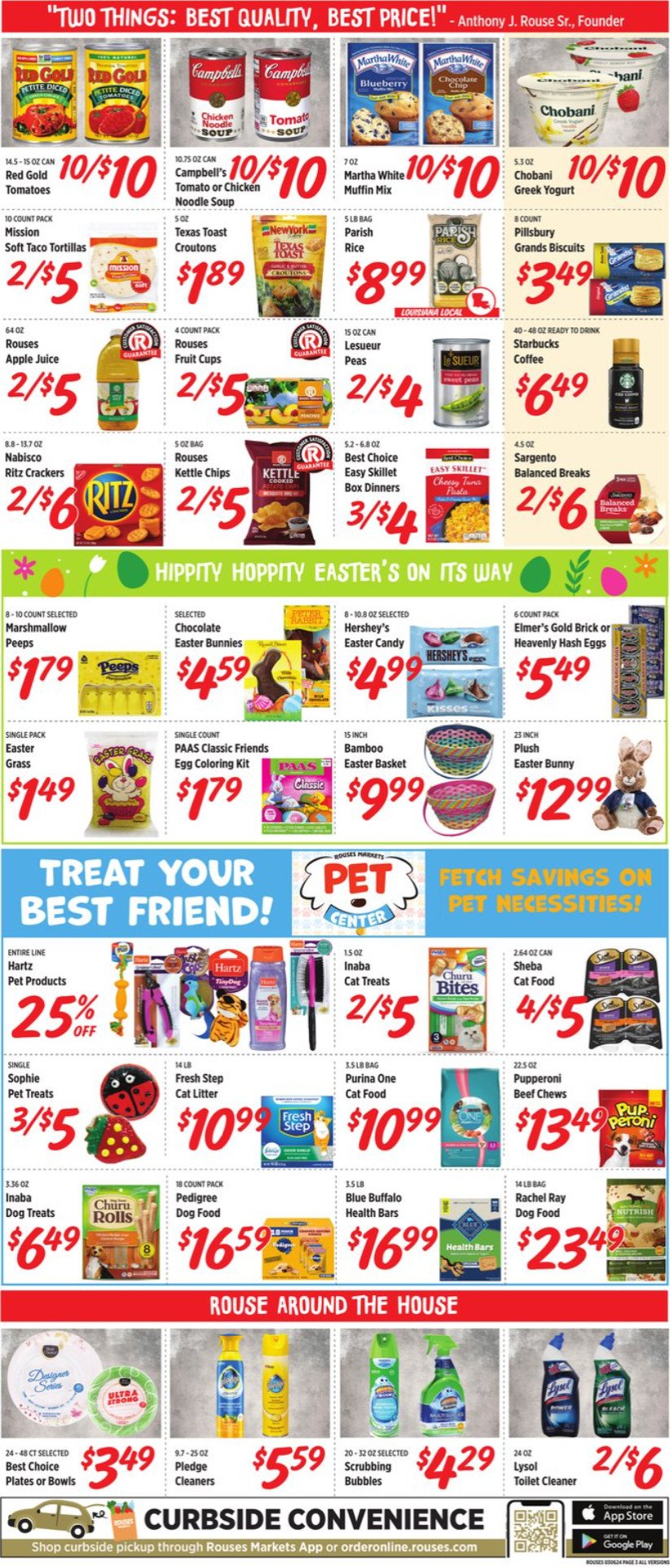Rouses Weekly Ad Mar 06 Mar 13, 2024 (Easter Promotion Included)