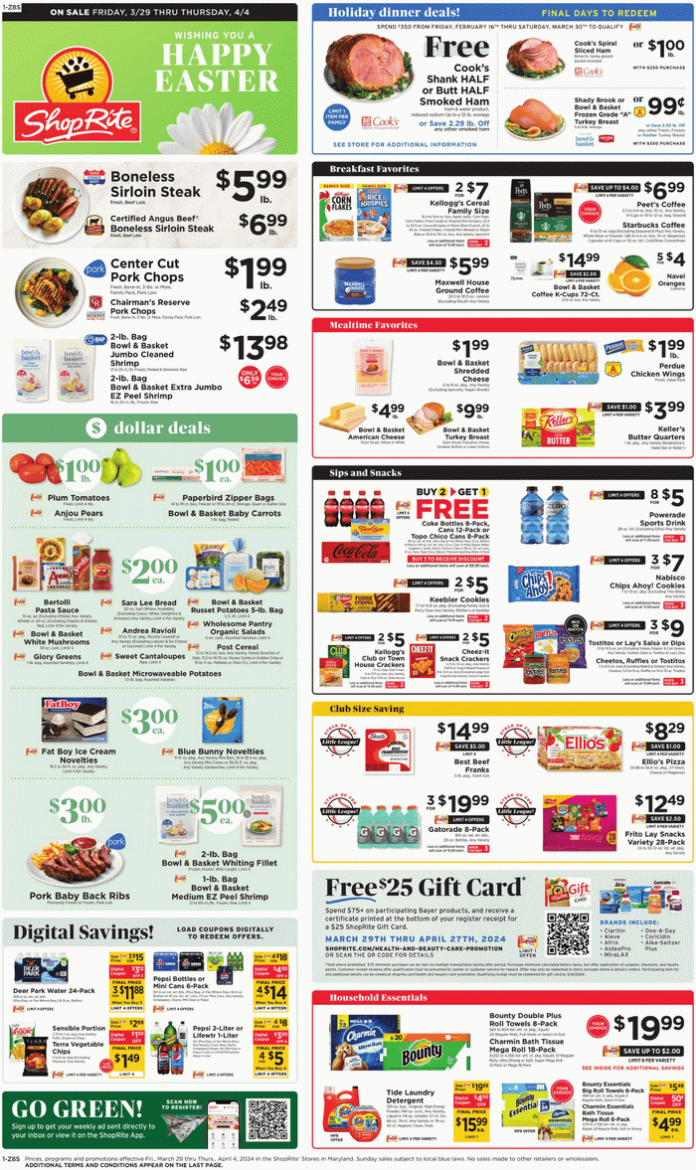 ShopRite Weekly Ad Mar 29 Apr 04, 2024 (Easter Promotion Included)