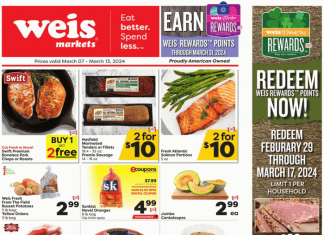 Weis Markets Weekly Ad Mar 07 – Mar 13, 2024 (Easter Promotion Included)