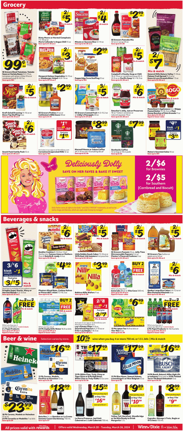 WinnDixie Weekly Ad Mar 20 Mar 26, 2024 (Easter Promotion Included)