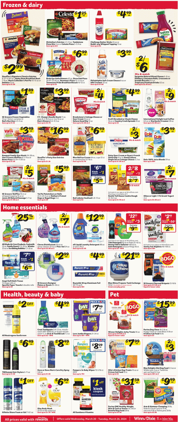 WinnDixie Weekly Ad Mar 20 Mar 26, 2024 (Easter Promotion Included)