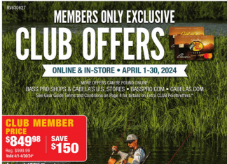 Bass Pro Shops April Gear Guide Apr 01 – Apr 30, 2024