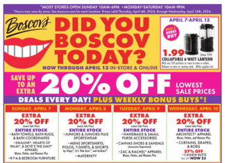 Boscov’s Weekly Ad Apr 04 – Apr 10, 2024