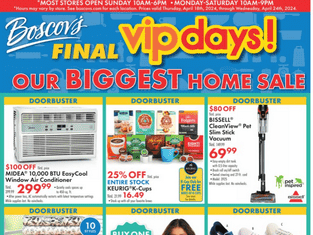 Boscov’s Final VIP Days Ad Apr 18 – Apr 24, 2024