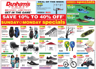 Dunham’s Sports Weekly Ad Apr 27 – May 02, 2024