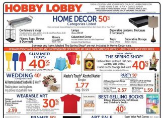 Hobby Lobby Weekly Ad Apr 07 – Apr 13, 2024