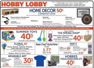Hobby Lobby Weekly Ad Apr 14 – Apr 20, 2024