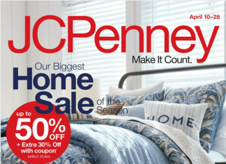 JCPenney Home Sale Apr 10 – Apr 28, 2024